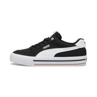 puma court classic vulc fs 男女款 經典款 休閒鞋 皮革 復古 黑白-39635303