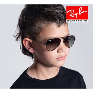 【原廠公司貨】Ray Ban 雷朋 經典飛行員設計 兒童太陽眼鏡 RJ9506S 220/11 黑框漸層灰鏡片 9506