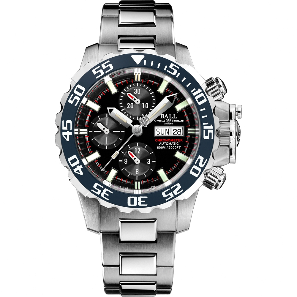 【私聊甜甜價】BALL 波爾錶 鈦 天文台認證600米潛水計時機械腕錶 DC3226A-S3C-BK