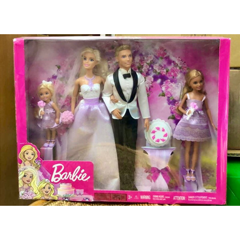 現貨 MATTEL Barbie 芭比娃娃 芭比與肯尼婚禮組合禮盒