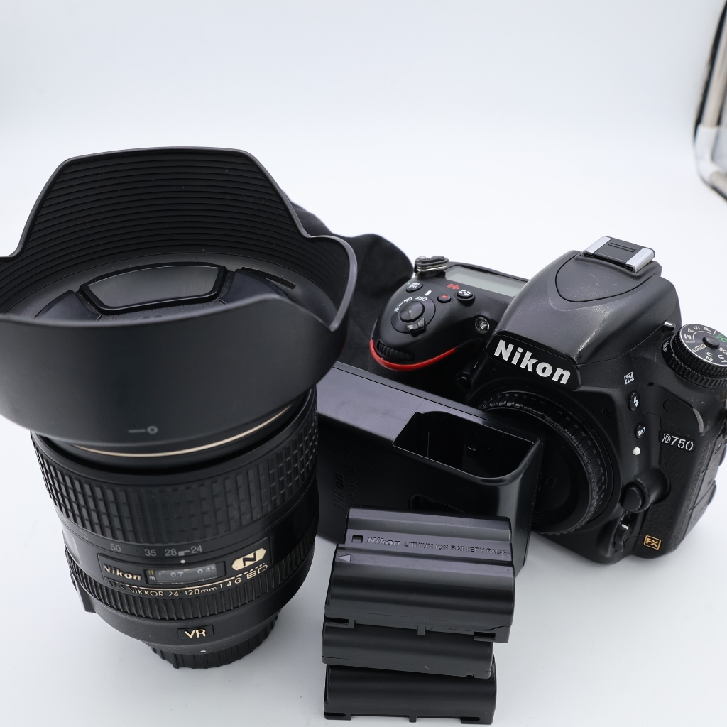 【明昌】【中古二手】NIKON D750 單機身 + 24-120 鏡頭 快門數 115435 保固三個月