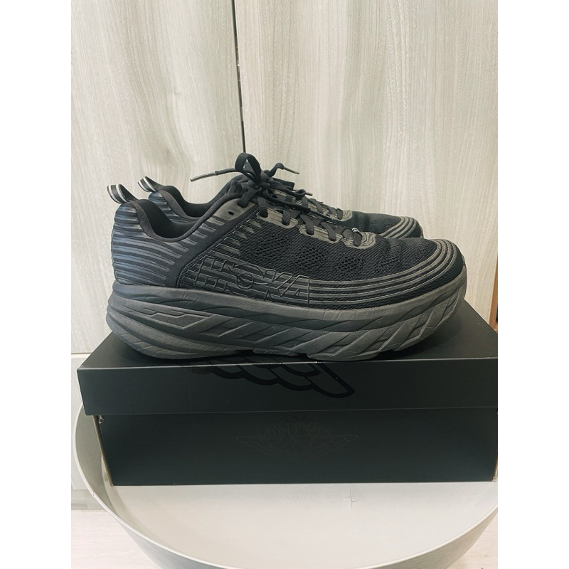 HOKA ONE ONE BONDI 6黑色 登山越野鞋 us11