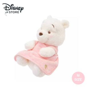 迪士尼【SAS 日本限定】迪士尼商店 Disney Store小熊維尼 PINK WHITE 玩偶娃娃 (M) 33cm