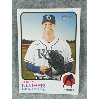 2022 Topps Heritage #571 Corey Kluber Tampa Bay Rays