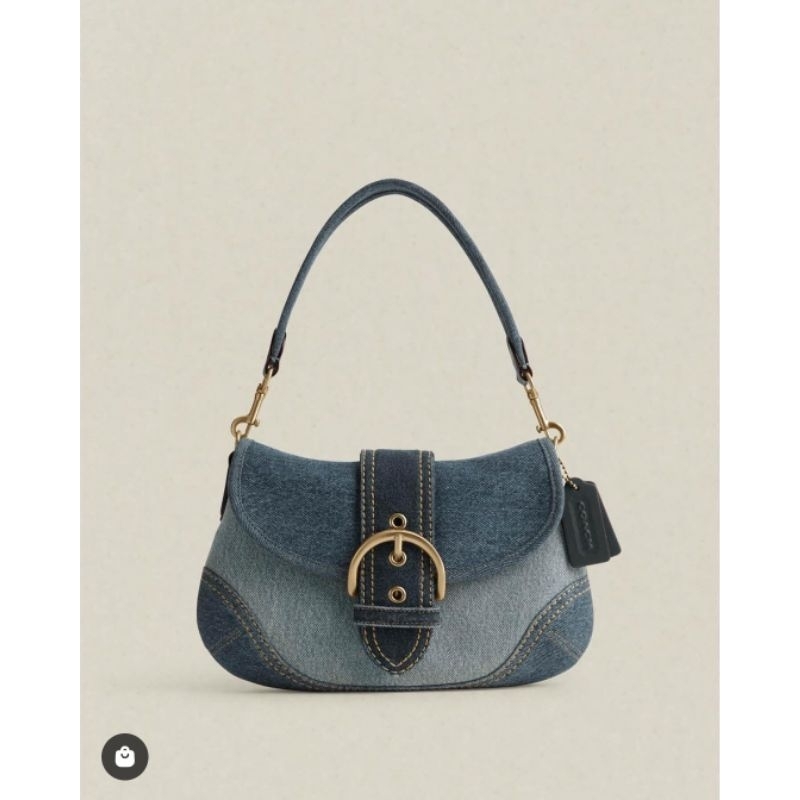 美國代購 Coach Denim Soho Shoulder Bag 新款 肩背包 丹寧系列