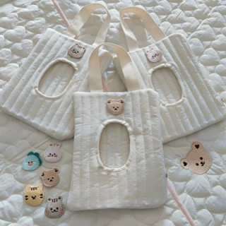 ins韓國動物刺繡車寶寶推車濕巾掛包