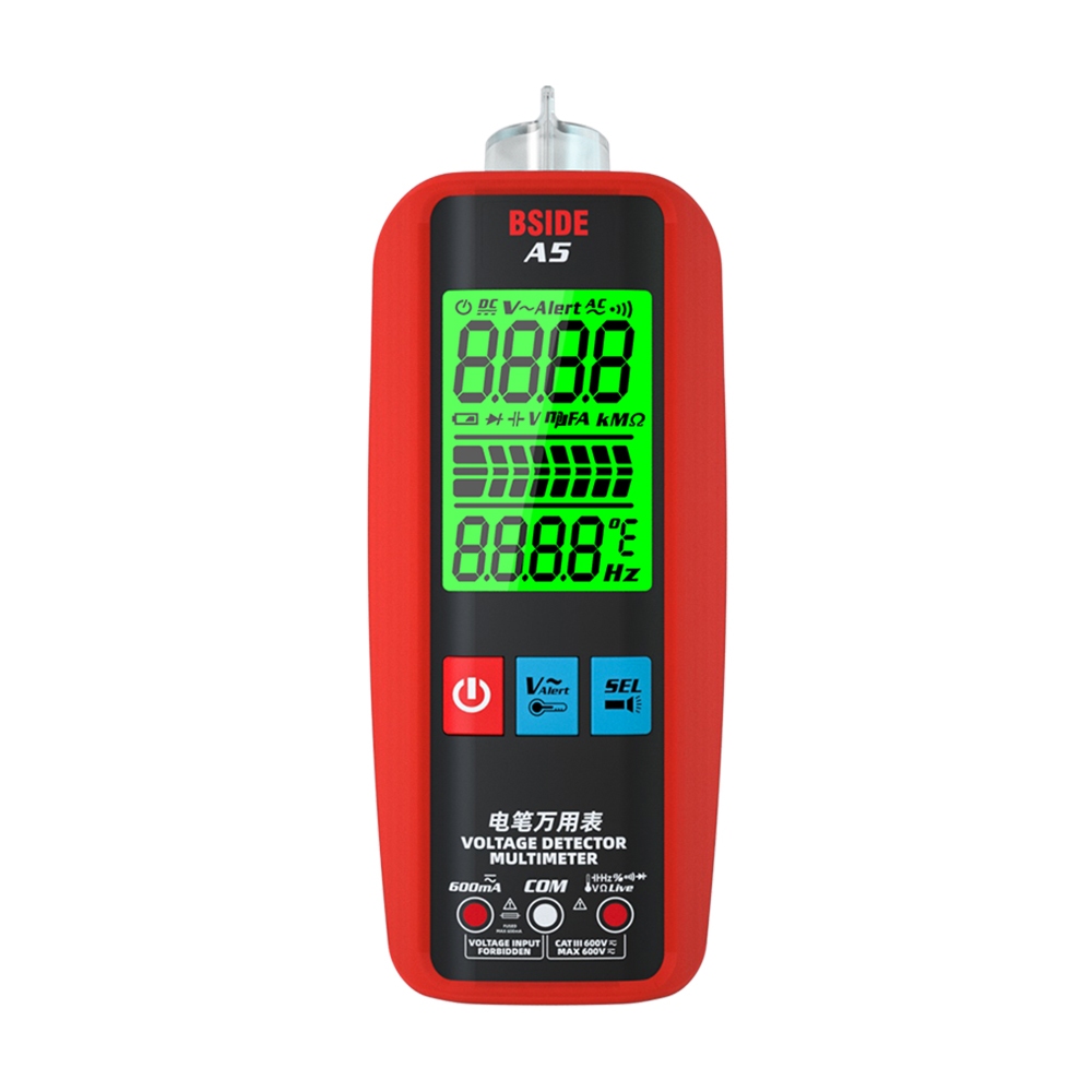 BSIDE 艾默 A5 驗電筆 熱電偶溫度 智能識別 彩色螢幕 數位三用電表 自動量程 多用途電筆 口袋電表  環境溫度