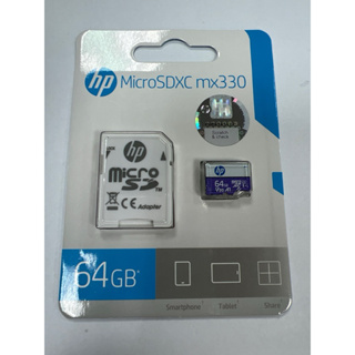 全新 HP U3 A1 V30 MicroSDXC 64GB 高速記憶卡(附轉卡)