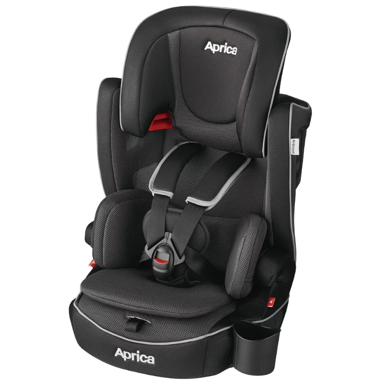 【Aprica】Air Groove Premium 成長型汽座 - 黑武士 (贈原廠保護墊)