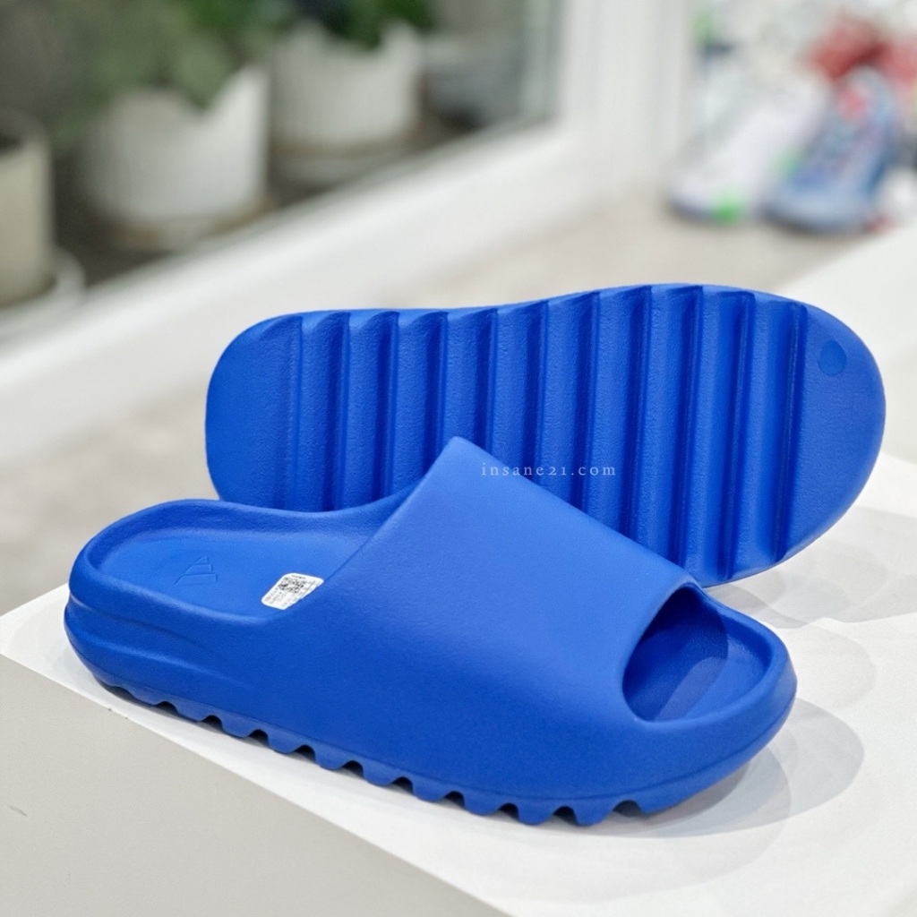 ADIDAS ORIGINALS YEEZY SLIDE "AZURE" 克萊茵藍 ID4133【Insane-21】