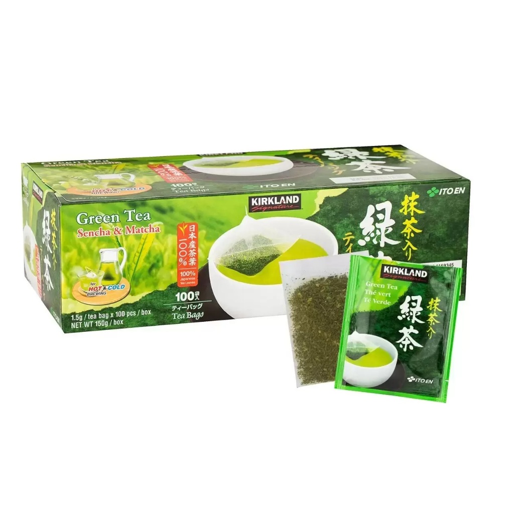 Costco 好市多 Kirkland 科克蘭 日本綠茶包 1.5公克 X 100入 綠茶 抹茶 解膩 泡茶 喝茶