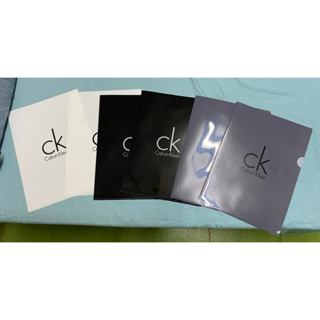 (全新) Calvin Klein 資料夾 A4 L型 CK 白色黑色灰色共6入