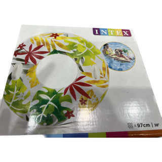 玩樂生活 美國INTEX 雙手把彩色充氣游泳圈 兒童浮圈 夏天玩水/游泳/戲水
