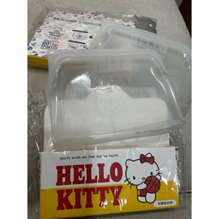 二手 生活工廠 walking House Hello Kitty 硅膠密封袋-白色 矽膠材質