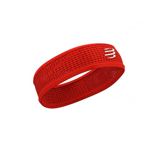 Compressport Headband 2.0 運動吸汗頭帶 紅色 (窄版)