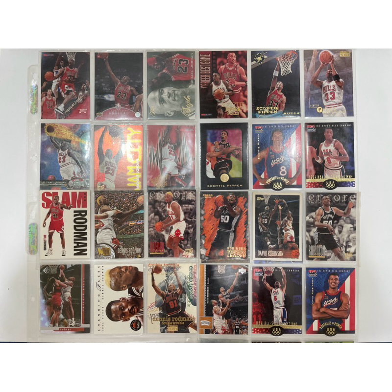 NBA球卡 90年代 約250張 合售 Jordan, Kobe, Iverson, Barkley, O’Neal