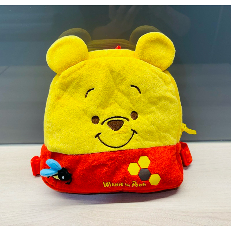 《9.5成新》香港迪士尼Disney小熊維尼Pooh 兒童後背包 幼兒後背包 可愛包包 維尼熊