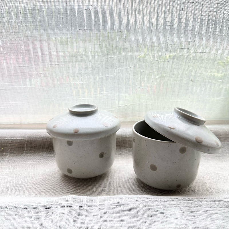 Grandma’s House|日本製🇯🇵水玉點點茶碗蒸 茶碗蒸碗 日本碗盤 日式器皿 餐桌道具 茶杯 小碟子 碗容
