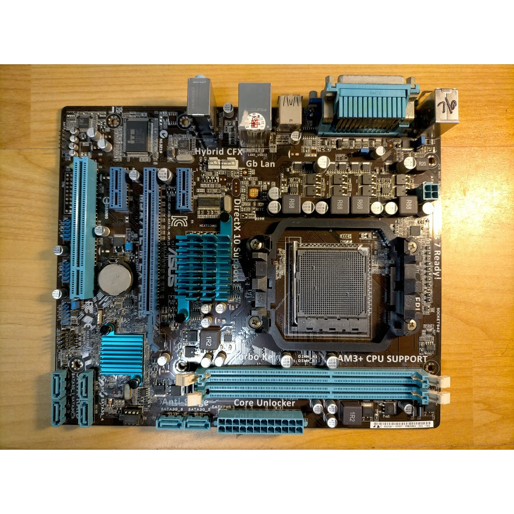 A.AM3+主機板-華碩 M5A78L-M LX DDR3雙通道 固體電容 Phenom SATA 直購價320