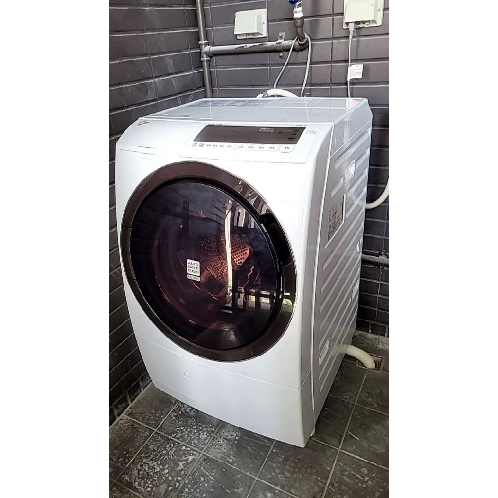 聊聊報價💬HITACHI BDSG110GJ 日立 日本製 3D自動全槽清水洗淨滾筒洗脫烘洗衣機 窄版 左開