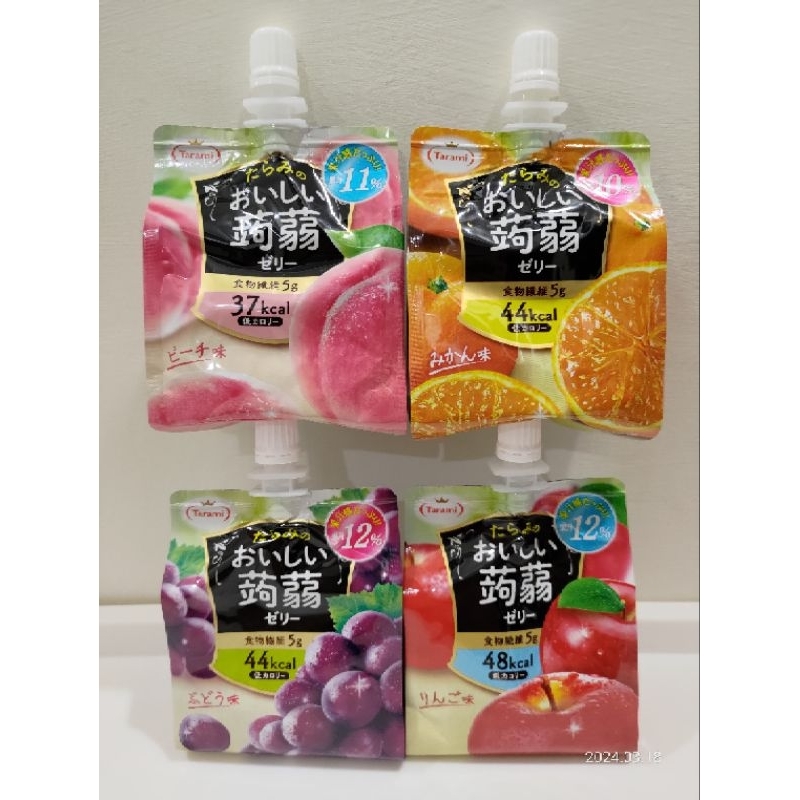 日本 Tarami 達樂美 吸果凍 150g 果凍飲 果凍 低卡 白葡萄 水蜜桃 紫葡萄 哈密瓜 蜜柑 芒果 蘋果