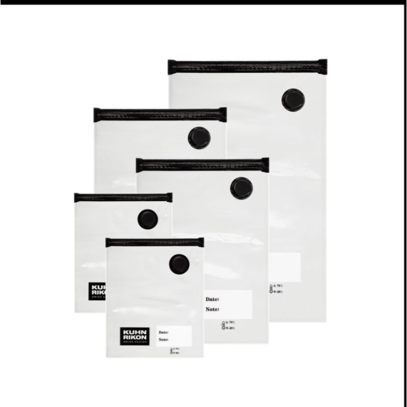 【全新品特價】瑞士國寶級品牌「瑞康屋KUHN RIKON」真空密封袋5 入組/空間法寶，食材備料或壓縮衣物/全聯換購