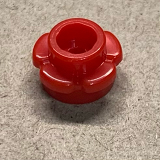 LEGO 樂高 1x1 Plate Round 圓形 花型邊緣 花瓣 33291 28573 紅色