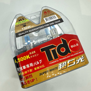 【Max魔力生活家】 TIDO 鈦刀汽車大燈燈泡 H1 100W 高瓦 超白光燈泡4500K 破盤出清價(TD-531)