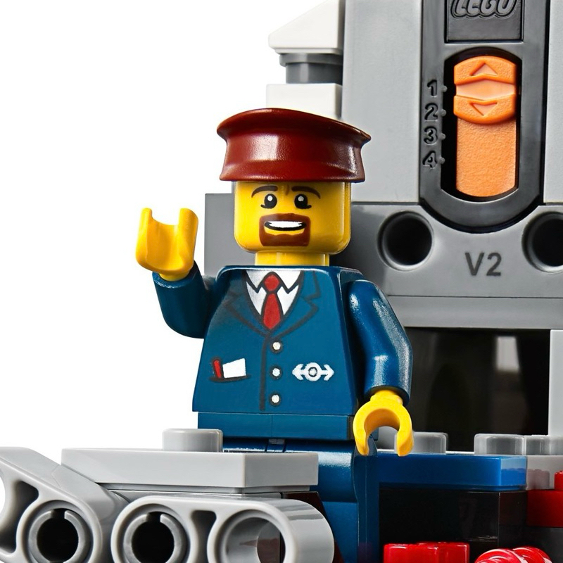 LEGO 樂高 60051 火車 駕駛 單人偶 全新品,  司機 列車 制服 酒紅帽 電車 鐵軌 高速 旅客 列車