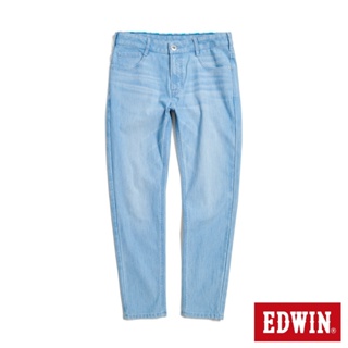 EDWIN 加大碼 冰河玉 迦績JERSEYS 超彈力極窄直筒褲(重漂藍)-男款