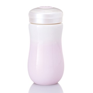 【乾唐軒活瓷】甜心隨身杯 / 單層 / 白粉紅 (370ml)