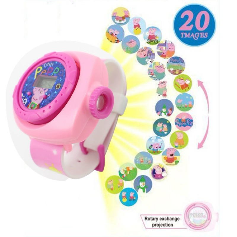 佩佩豬投影手錶#20種圖片#現貨不用等，生日禮物/兒童節禮物