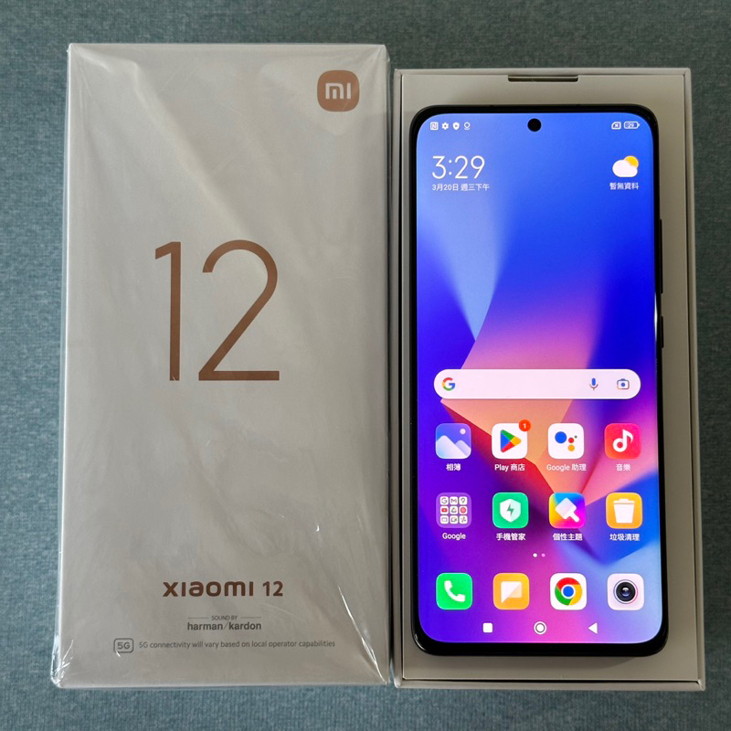 小米 12 256G 灰 功能正常 二手 6.28吋 xiaomi 小米12 雙卡雙待 指紋 臉部辨識 台中