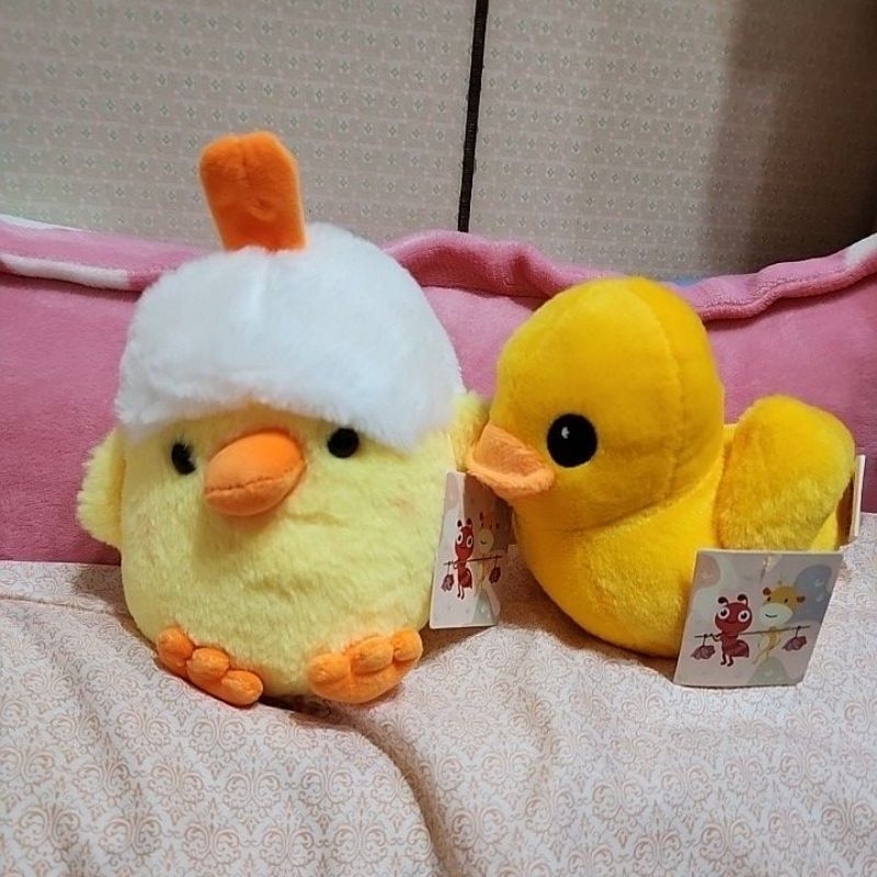 黃色小鴨黃色小雞絨毛玩具布偶