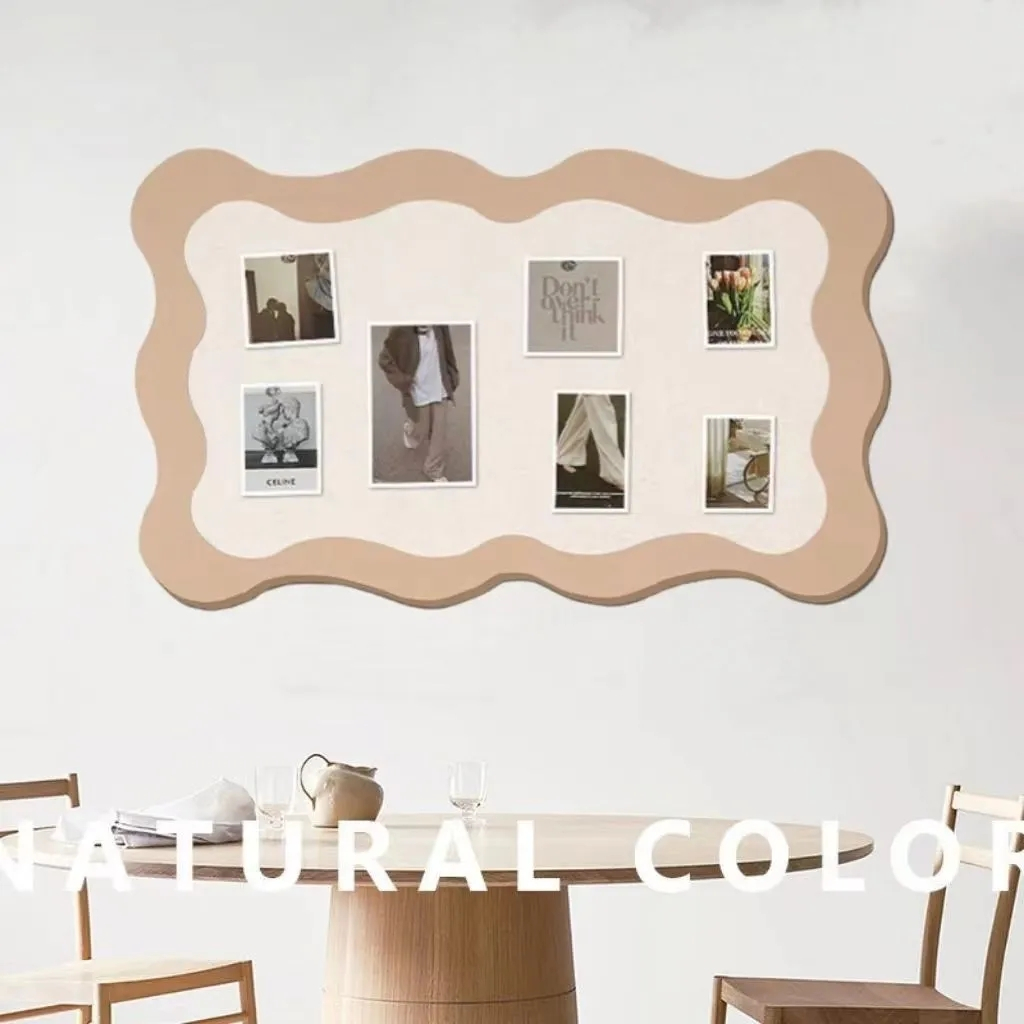 毛氈板墻貼照片墻背景板展示墻軟木板ins留言墻客廳臥室墻面裝飾