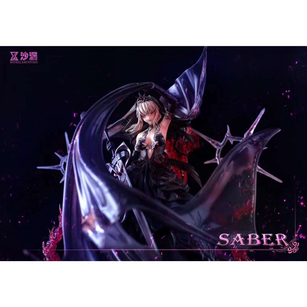 沙漏 studio 命運之夜-Fate 黑婚紗-Saber 稚熱gk公仔模型 AB05923