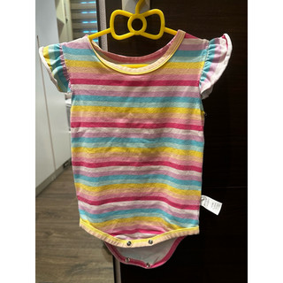 🌟二手童裝👶 韓系平價服飾-女寶彩虹包屁 (已售出)