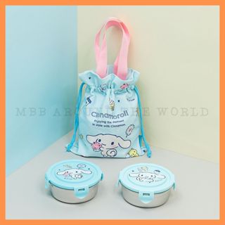 [MBB🇰🇷現貨附發票]韓國Lilfant 大耳狗 304不鏽鋼 便當盒兩入提袋組 便當袋 保鮮盒 餐盒