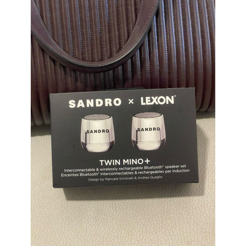 Sandro x Lexon Twin Mino+ 聯名藍芽喇叭 音箱 音響 撥放器 揚聲器 無線 精品 迷你音樂膠囊