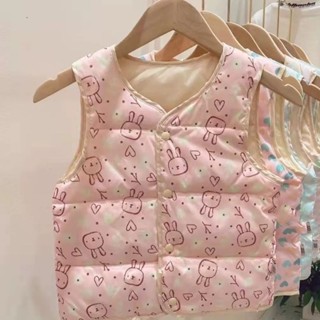 🐻「出清現貨」男童羽絨背心 幼兒背心外套 女童保暖馬甲背心外套 鵝黃色 粉色 尺寸100-120碼