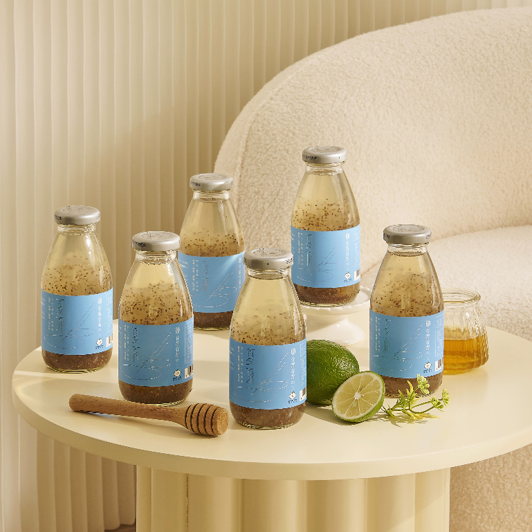 【谷溜谷溜】夏雨(蜂蜜檸檬蘆薈奇亞籽)｜295ml*6瓶(無禮盒) 放冰箱冰涼喝超好喝『下單超取最多兩組』看圖