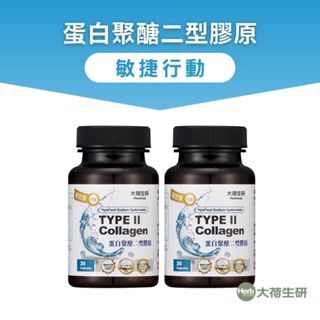 【大荷生研】蛋白聚醣二型膠原膠囊 30粒/瓶 ×2瓶(專利KOLLA II)有效期2025.11.10