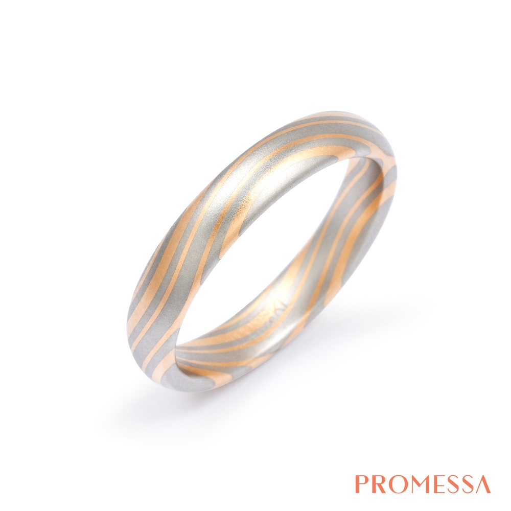 PROMESSA PT950鉑金/18K 相融系列 結婚戒指(男戒)