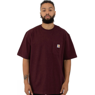 【YOYOGI PLUS】CARHARTT DETROIT原裝 K87 LOOSE FIT TEE(酒紅)