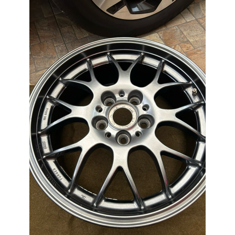 二手正品 BBS RG 17吋7.5J ET42 5H 114.3鍛造鋁圈(日本製）一台車份（4顆）