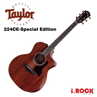 Taylor 224ce-SE 特別版 桃花心木 面單板 民謠吉他 電木吉他 公司貨【i.ROCK 愛樂客樂器】