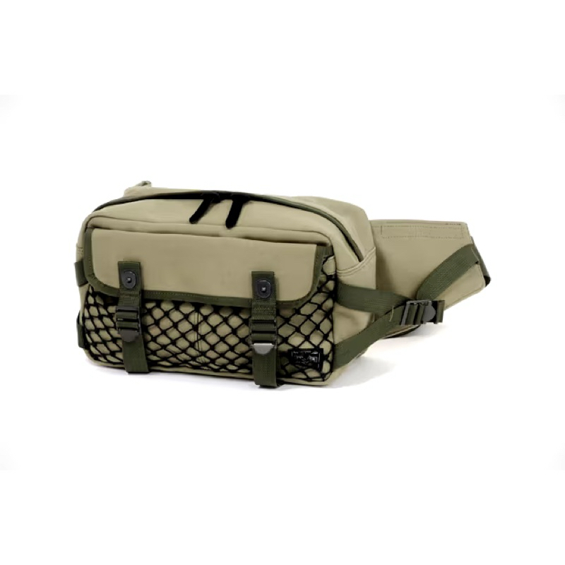 超美品 Porter x BAL Hunting系列 絕版 稀有 聯名款 軍綠色 大容量 肩背包 腰包 斜背包 胸背包