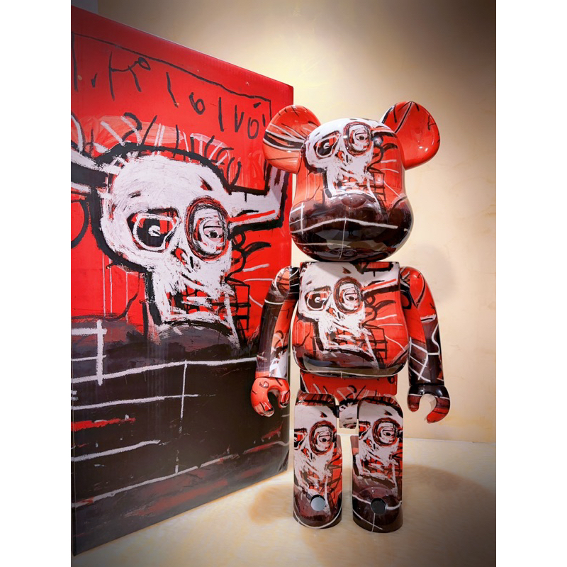 《熊 🇯🇵專門店》BE@RBRICK 巴斯奇亞5代JEAN-MICHEL BASQUIAT #5 櫃內拆擺 1000%