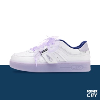 【FILA】Jelly 休閒鞋 緞帶 白紫 女鞋 -5-C336Y-194