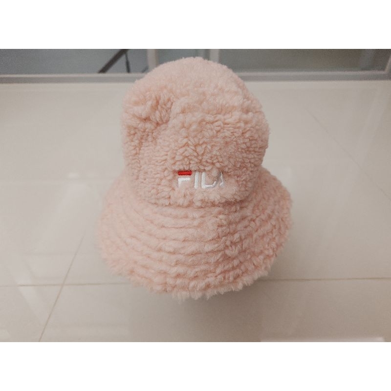 [二手] fila 帽子 毛帽 粉紅